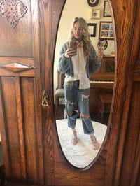 Image 2 of Sparkle fringe jeans 