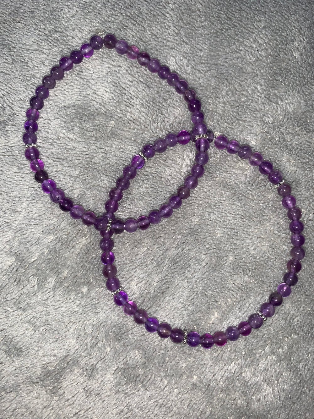 Image of amethyst bracelets 
