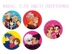 MISC. 2.25 INCH BUTTONS