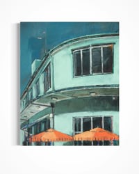 Image 2 of Painting / maleri / "København – Malerdrømme og tankestreger – Terminalen" / 40x50 cm