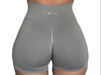 Image of IMTL Women's Solid Seamless Shorts Gray
