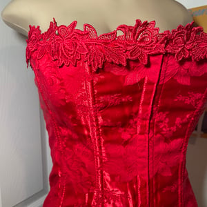 Image of EMPIRE RED CORSET