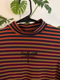 Image 3 of striped lino dragonfly shirt