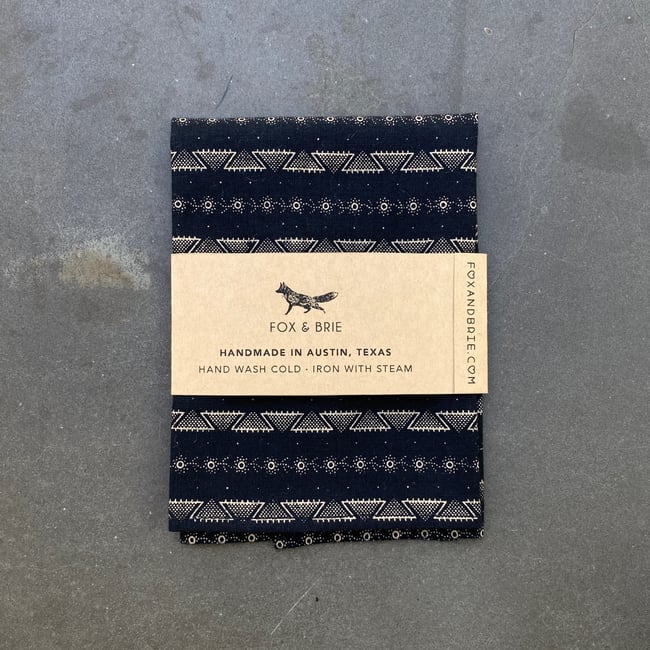 Black Western Pocket Square 