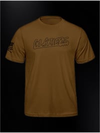 Image 1 of glaziers shirt black on caramel 