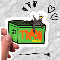 Image 2 of Trash Queen Sticker