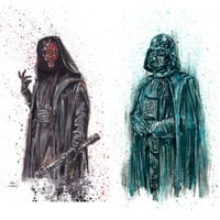 Image 1 of Darth Maul / Holo-Ghost Vader Art Print Selection