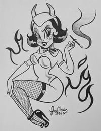 Devil Girl Inkdrawing