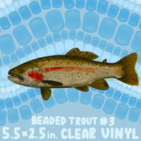 Image 4 of Beaded Trout Sticker