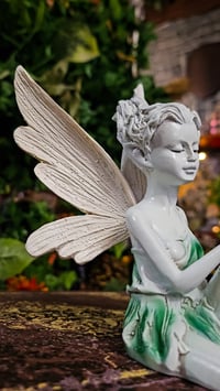 Image 4 of 👑The Armored Kingdom Everbloom Fairy of the Silver Forest Statue