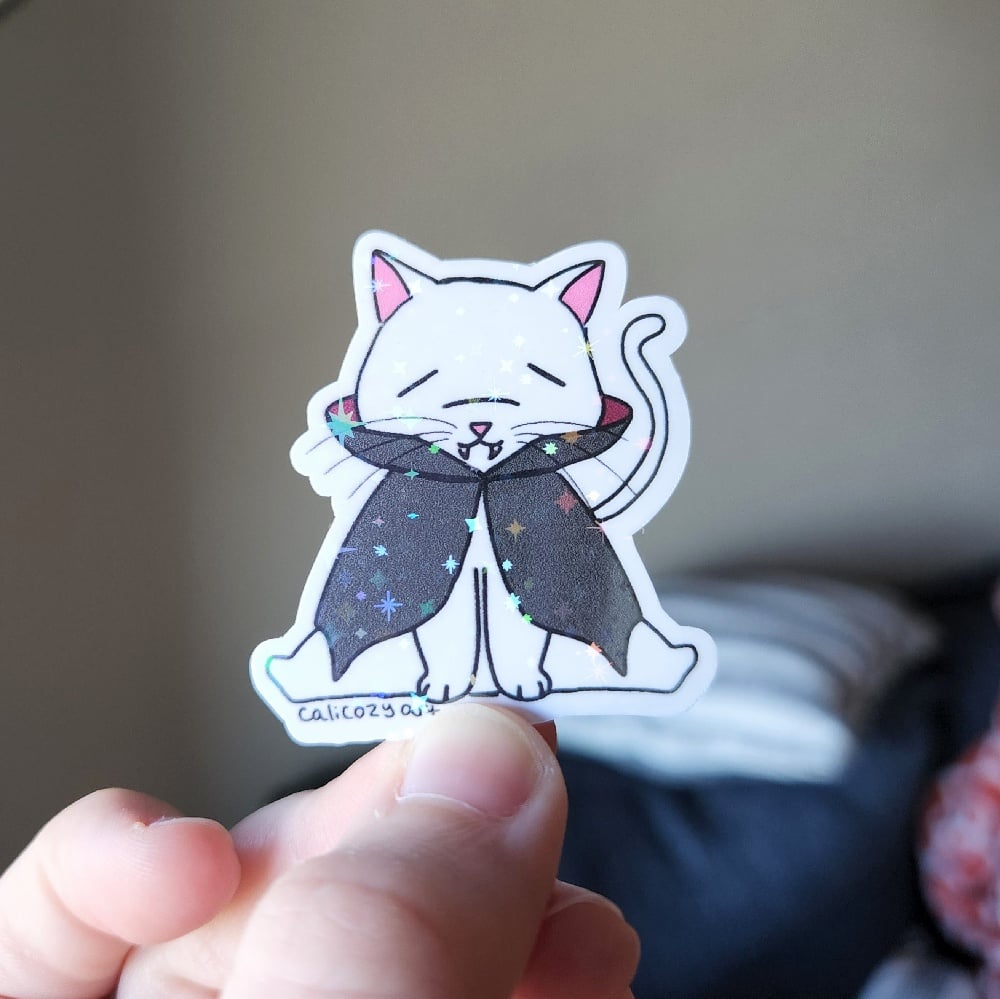 Image of Vampire Kitty Sticker