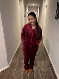 Luna set (burgundy)