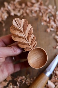 Image 4 of Oak Leaf ~ Coffee Scoop 