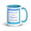  Sunflower Garden Mug - Lt. Blue