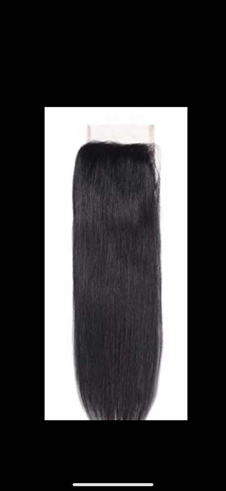 Image of 20” 4x4 Synthetic With Baby Hair Lace Hair Closure With Baby Hair 