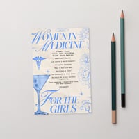4x6in Light Blue Women in Medicine - Mini Poster 
