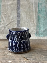 Image 4 of Small vase - blue infinity 