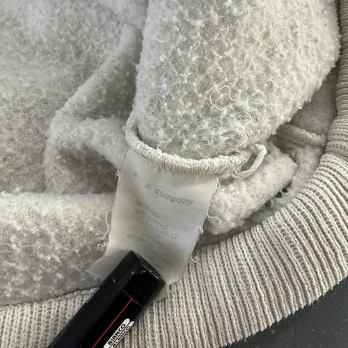 Image of 1984 Stone Island heavyweight ribbed 1/4 zip up sweatshirt, size large