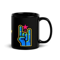 Image 2 of FUCK YEAH Black Glossy Mug