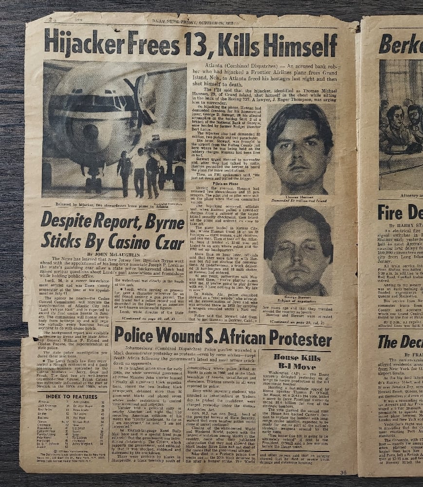 David Berkowitz, The Son of Sam - "Demons Ordered Me to Kill" Newspaper