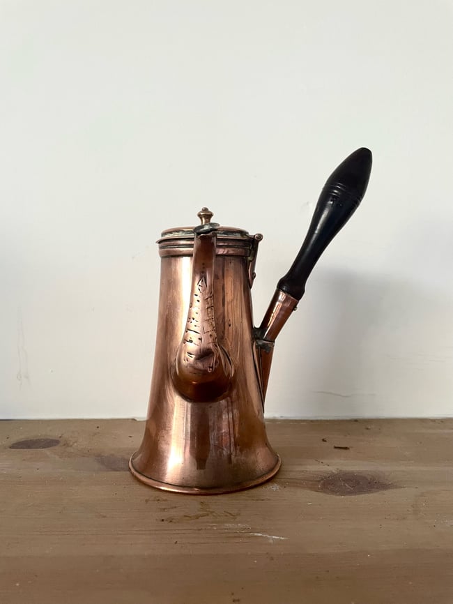 Antique copper Chocolate pot