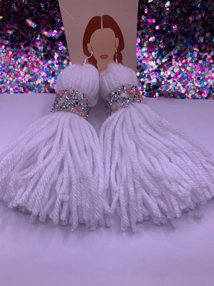 Image of Bling Tassel Earrings