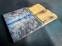 Image 3 of Mammoth Bark & Maple Burl Segmented Knife Scales 