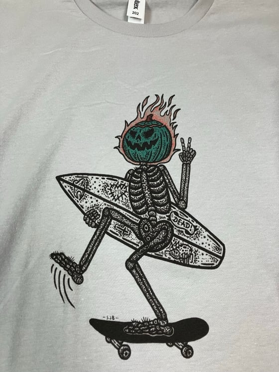 Image of FLAMING  PUMPKIN TEE