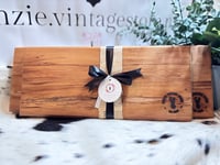 Image 1 of Heart Rimu Cheese Board Set oblong 