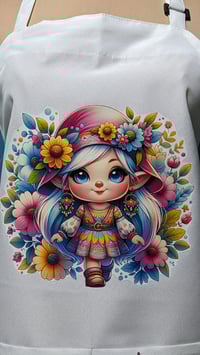 Image 3 of Magic is Something You Make Apron (white) 