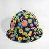 Blsck Light Multicolored Flowers Bucket