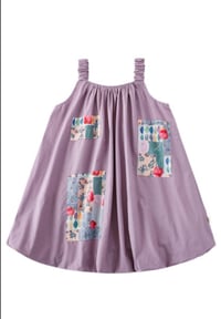 Image 2 of Purple tuffle patch dress