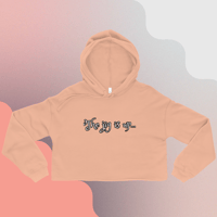 Image 4 of “The Jig Is Up…” Cursive Crop Hoodie