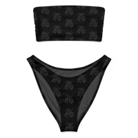 Image 1 of Murdered Out Recycled bandeau bikini