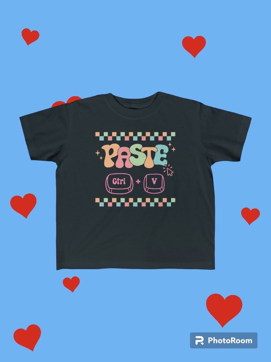 Image of Toddler's "Paste" matching Fine Jersey Tee