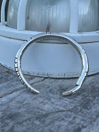 Image 3 of Ride the Sky Sterling Silver 2ga Plain Head Snake Cuff 6.5”-7”