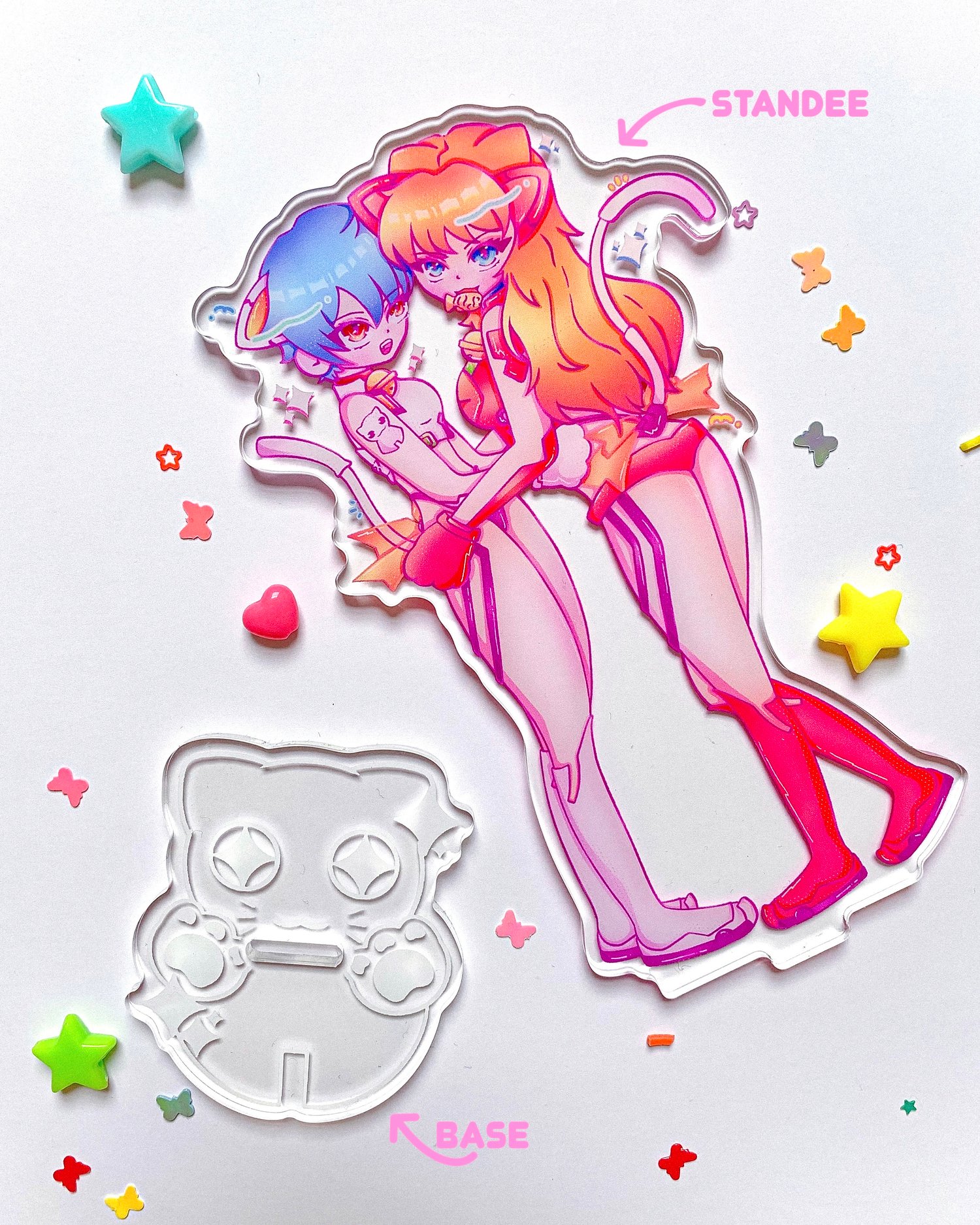 Image of Neon Genesis Evangelion Aero Cat  | Acrylic Standee 