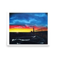 Image 3 of Sunset at the Pier Poster