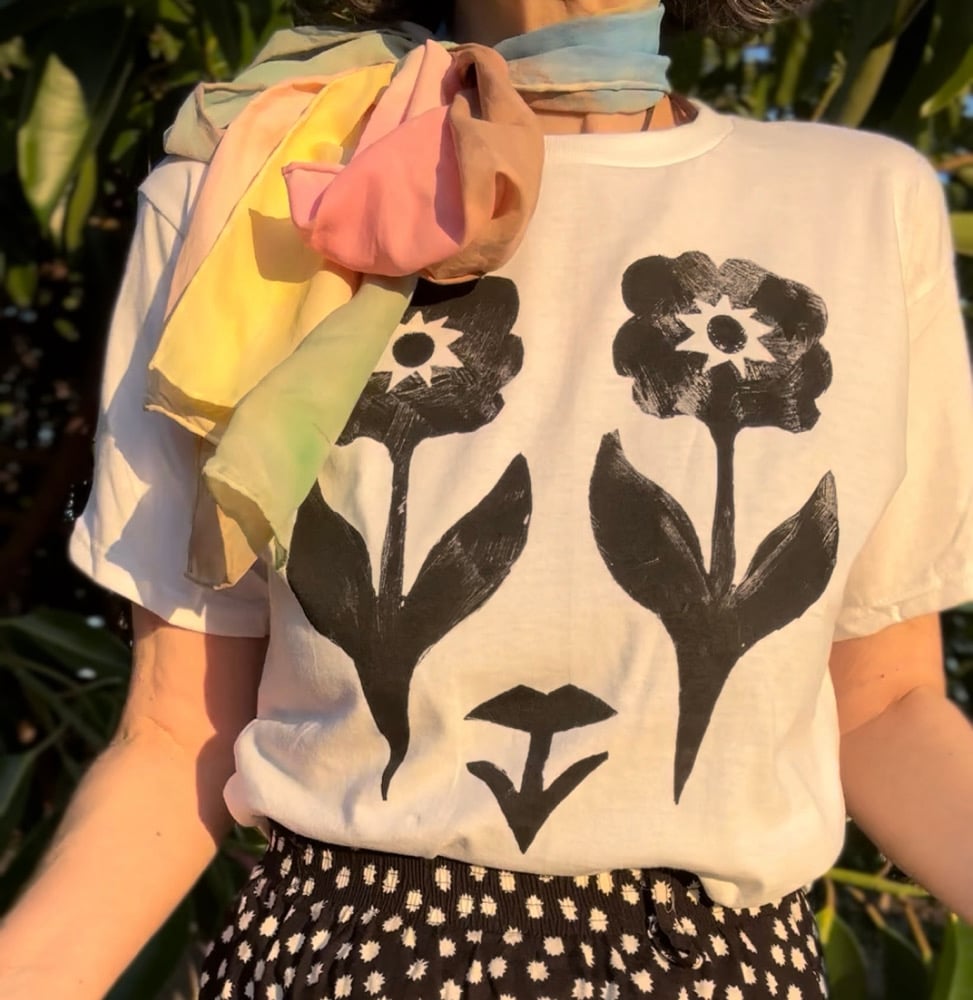 Poppy/ Cosmos shirt | rainbowkimono