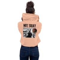 Image 1 of Death can Wait Crop Hoodie