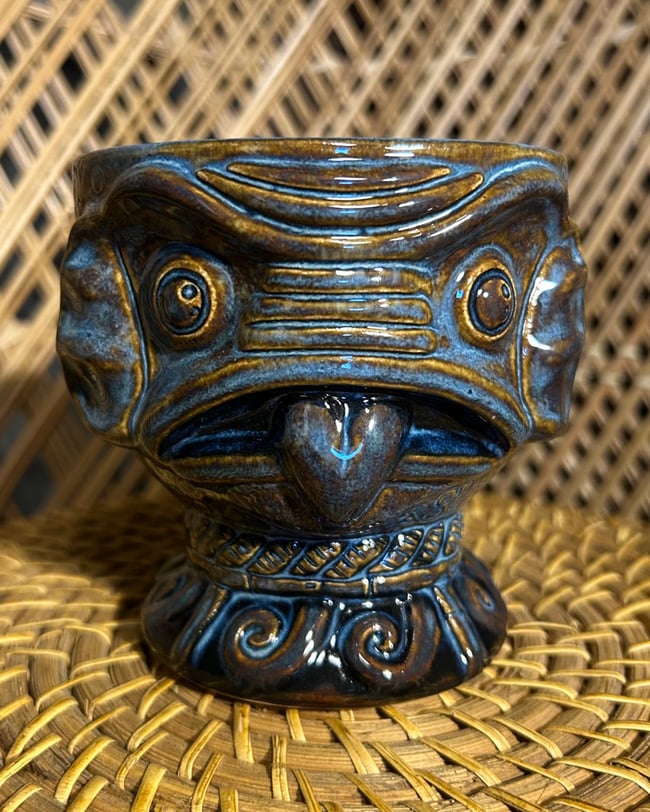“Punga’s Creature” Stone Blue Glaze - Free Shipping