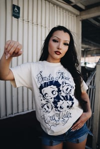 Smile now blue tee 