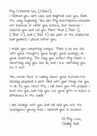 Image 3 of Personalized Letter with Blue (Boy) T-shirt