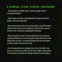 Image 2 of winged wolf hoodies 