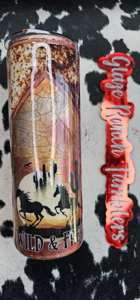 Image of 20 oz Wild horses