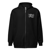 Image 1 of N8NOFACE STACKED LOGO Embroidered Unisex heavy blend zip hoodie (+ more colors)