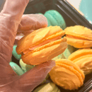 Image 1 of 1 Dozen Mango Macarons