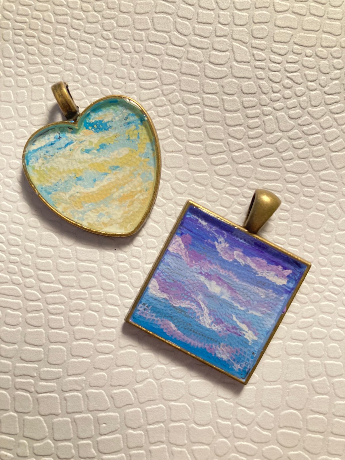 Image of Colorful Clouds Keychain