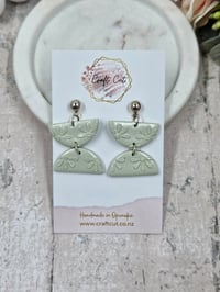 Image 1 of Half Moon Mint Earrings