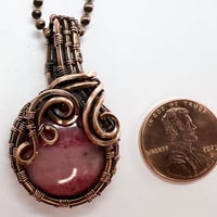 Image 4 of Rhodonite and Copper Necklace
